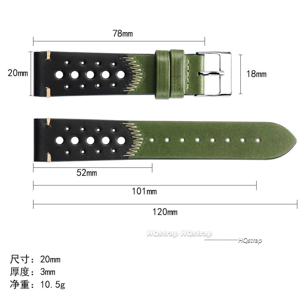 CowLost | product_id-breathable-genuine-cowhide-leather-20mm-watch-strap-for-seiko-unisex-with-stitching |11