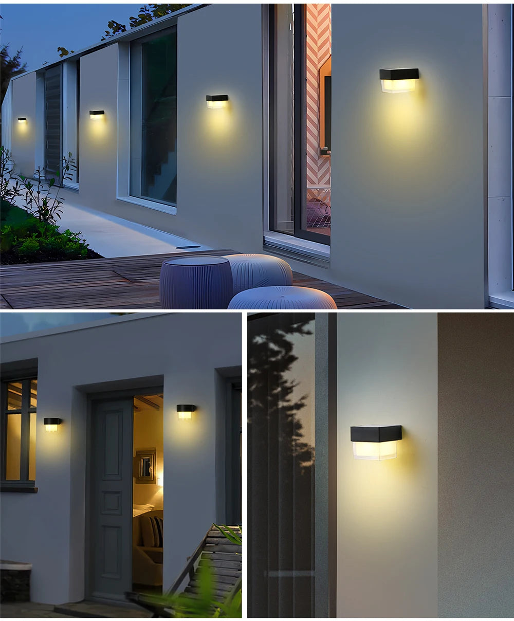 CowLost | seediq-solar-outdoor-wall-light-ip65-waterproof-led-facade-wall-lamp-4w-wireless-street-porch-garden-lighting |12