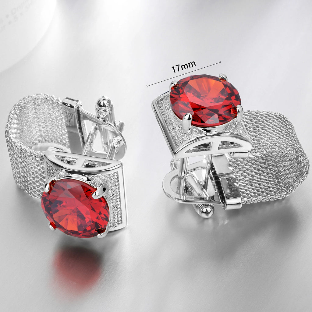 CowLost | clothing-accessories-hawson-mens-silver-birthstone-crystal-cufflinks-luxury |12