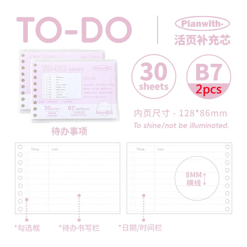 CowLost | product_id-planwith-b7-softcover-loose-leaf-notebook-refillable-pocket-binder-for-homework-journal-and-mistake-correction |32