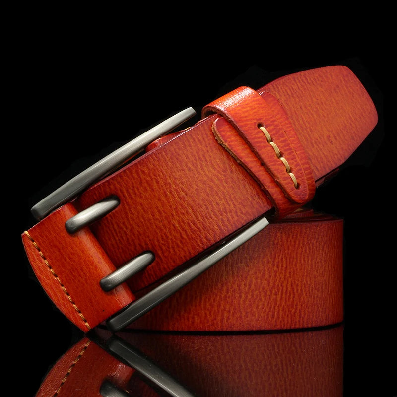 CowLost | 4cm-wide-vintage-style-pin-buckle-genuine-leather-belts-for-men |12