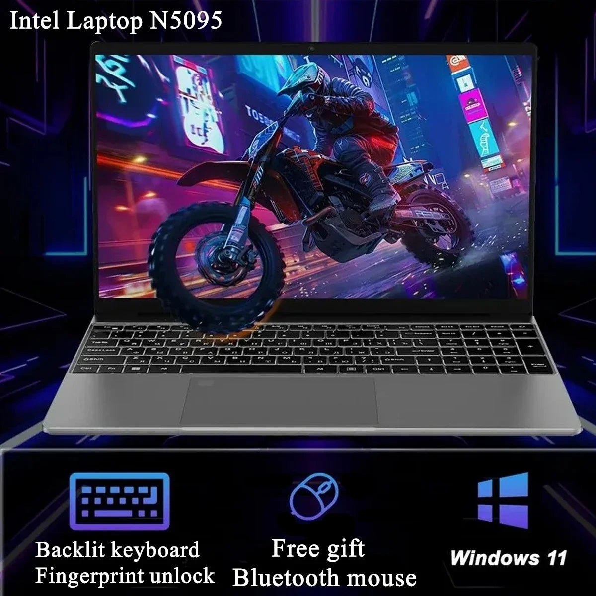 CowLost | carbayta-15-6-laptop-computer-intel-celeron-n5095-notebook-pc-16-32g-ram-128gb-2tb-ssd-office-study-pc-windows-11-1080p-laptops |1