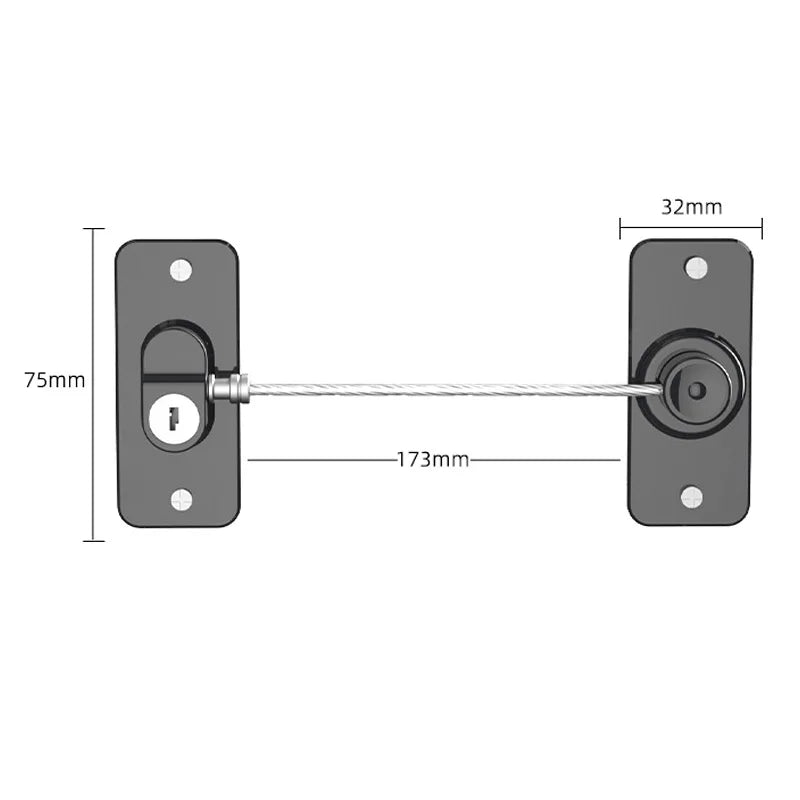CowLost | home-baby-safety-refrigerator-locks-anti-fall-limit-windows-lock |5