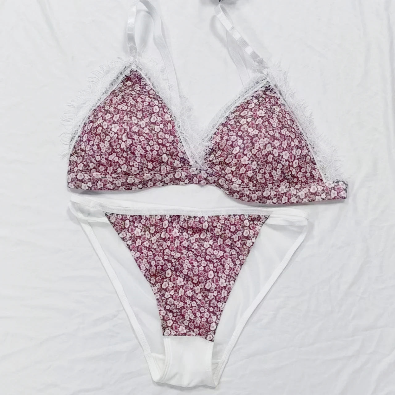 CowLost | product_id-women-s-wireless-lace-push-up-bra-and-low-waist-briefs-set |6