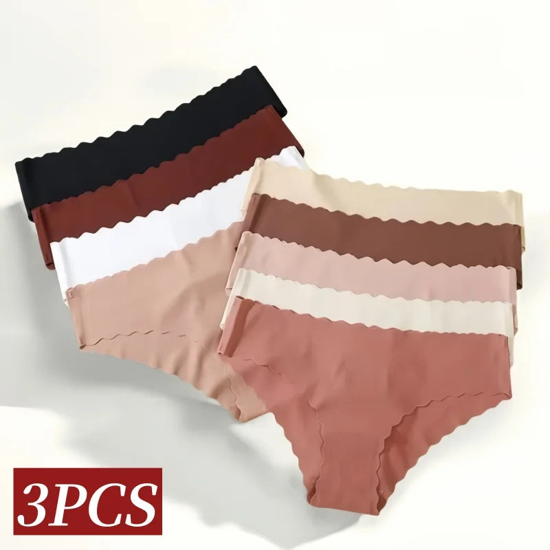 CowLost | 3pcs-set-ice-silk-panties-women-low-rise-briefs-female-underpants-invisible-underwear-sexy-lingerie-seamless-bottoms-xs-xl |2