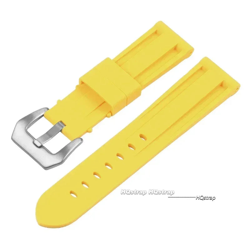 Silicone Sport Watch Band for Panerai 20-26mm Soft Rubber Replacement Strap Unisex