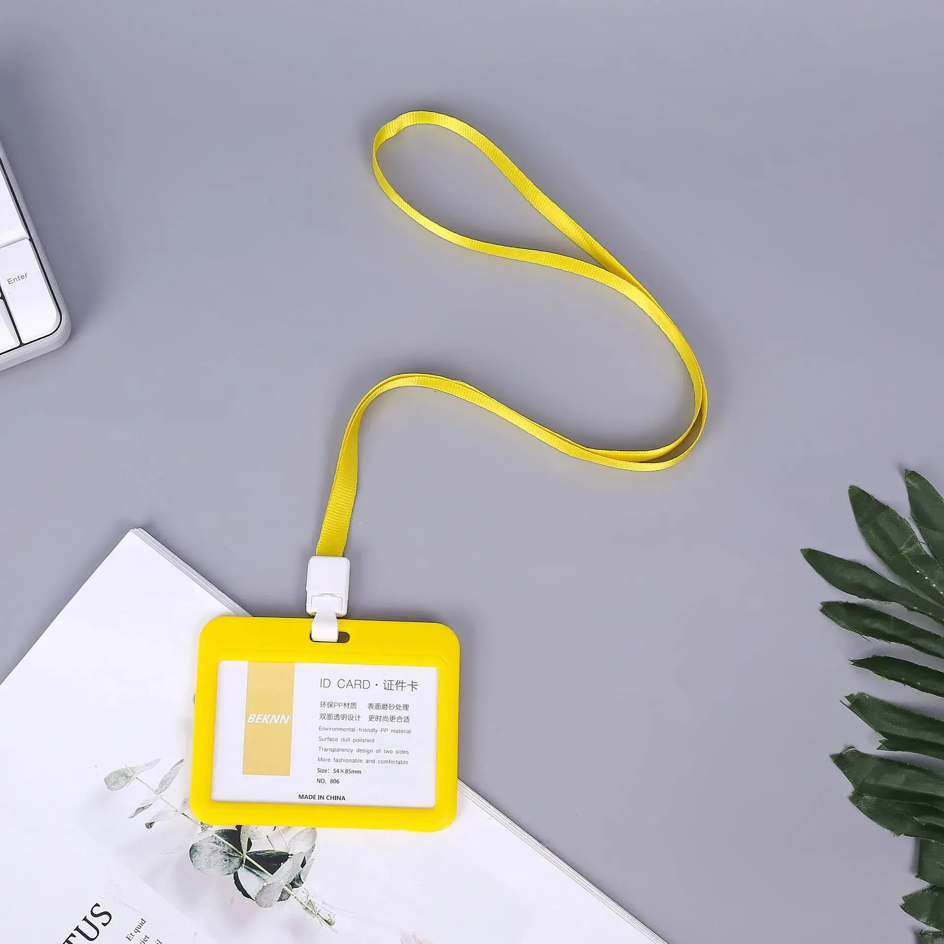CowLost | uncategorized-plastic-work-card-holder-with-lanyard-rope |13