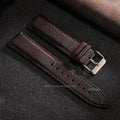Soft Leather Lychee Pattern Cowhide Watch Strap Replacement 10-22mm