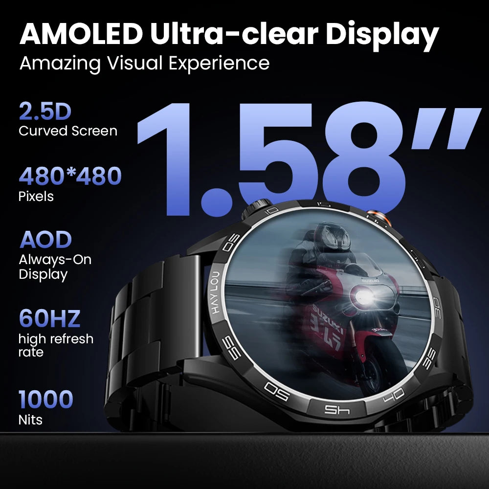 CowLost | haylou-solar-5-voice-calling-smartwatch-1-58-amoled-display |3
