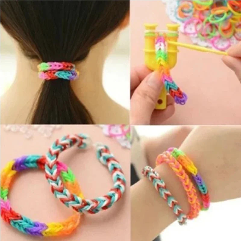 DIY Rubber Band Bracelet Kit for Kids Hair Loom Refill Christmas 2024 Gift