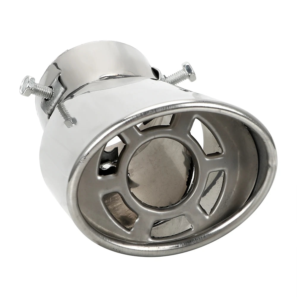 CowLost | product_id-universal-stainless-steel-round-car-exhaust-tail-muffler-1pcs |4