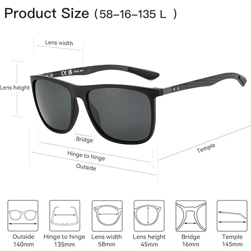 CowLost | zenottic-square-polarized-sunglasses-for-men-ultralight-carbon-fiber |5