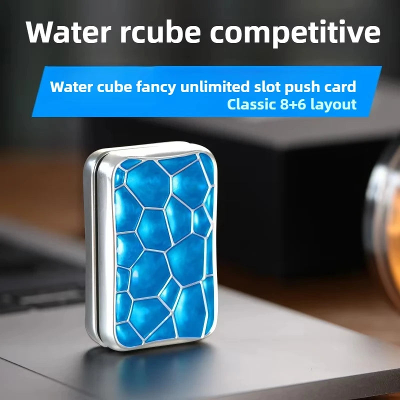 CowLost | product_id-water-cube-edc-metal-magnetic-push-card-fidget-spinner-stress-relief-toy |2