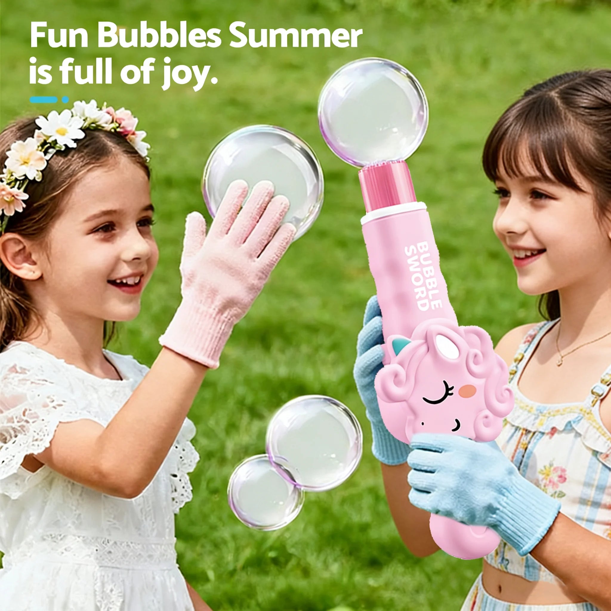 Cute Animal Bubble Machine with Colorful Lights and Smoke for Summer Party Toy
