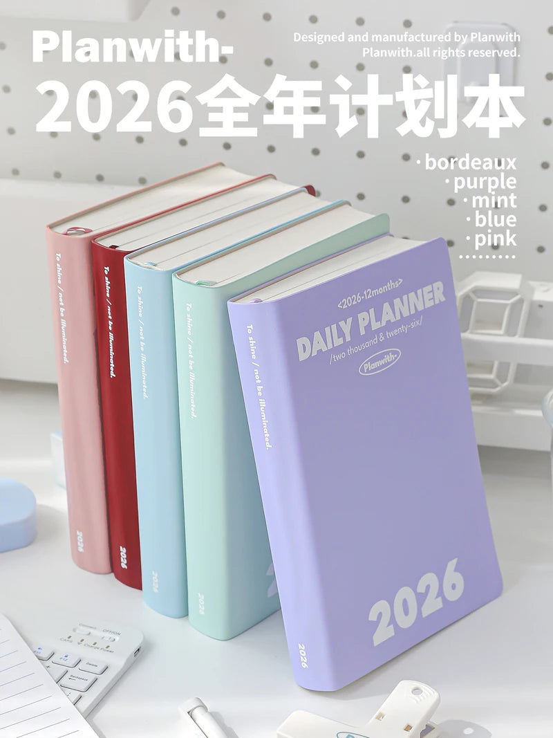 CowLost | product_id-planwith-2026-a5-planner-daily-weekly-monthly-agenda-notebook-with-multi-color-hard-cover |2