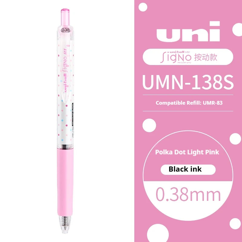 CowLost | product_id-uni-ball-signo-umn-138s-limited-polka-dot-gel-pen-0-38mm-retractable-fine-point-assorted-colors |56