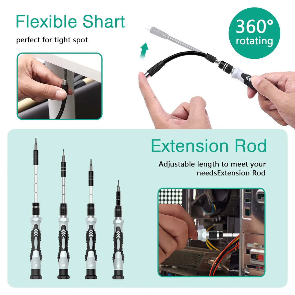 ORIA 132-in-1 Magnetic Precision Screwdriver Set for Electronics Repair Phone Watch