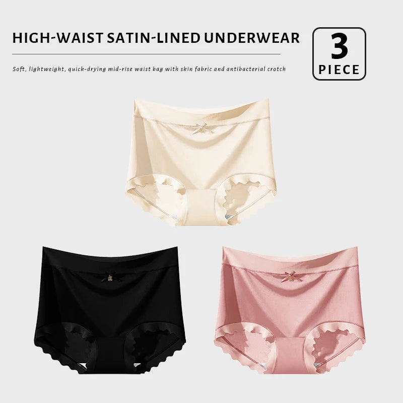 CowLost | product_id-fallsweet-women-s-seamless-high-rise-plus-size-ice-silk-boyshort-panties-3-pack |6