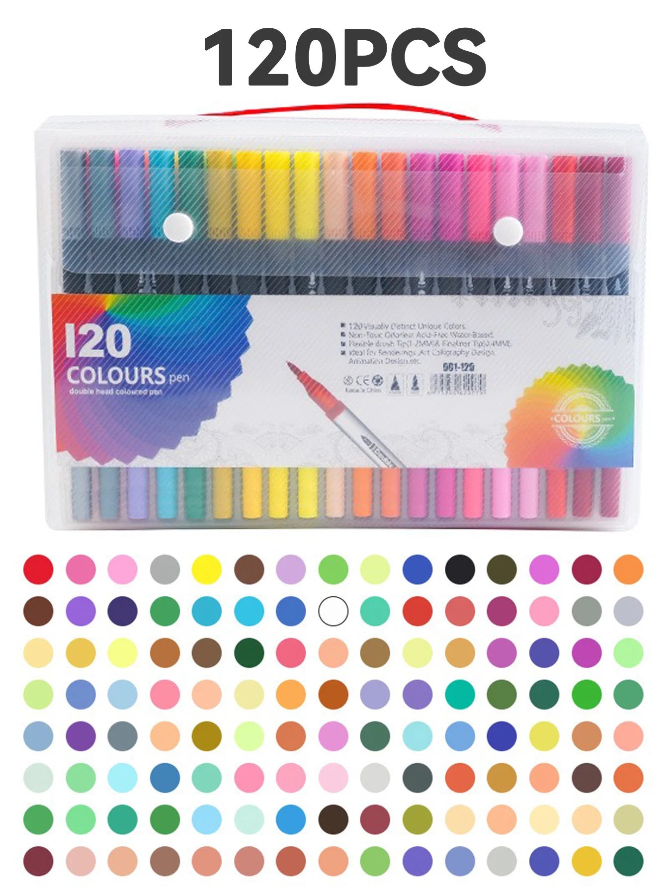 CowLost | product_id-dual-tip-brush-markers-set-12-or-120-colors-for-drawing-lettering |9