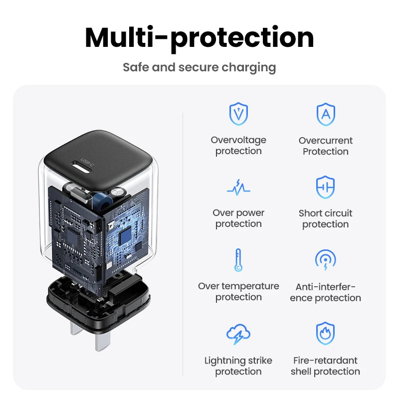 CowLost | ugreen-20w-gan-charger-pd-fast-charger-usb-c-pd3-0-qc3-0-quick-charging |4