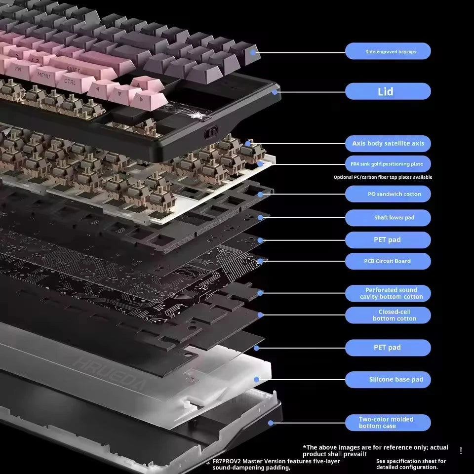 CowLost | aula-f87-pro-v2-mechanical-keyboard-3-modes-wireless-10000mah-long-battery-life |4