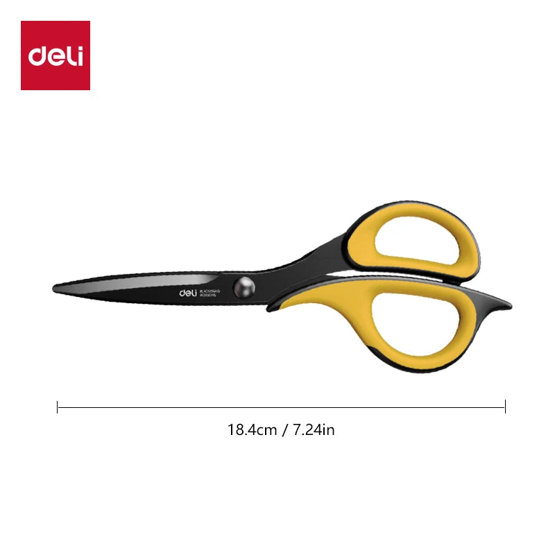 CowLost | deli-stainless-steel-anti-stick-scissors-alloy-stationery |15