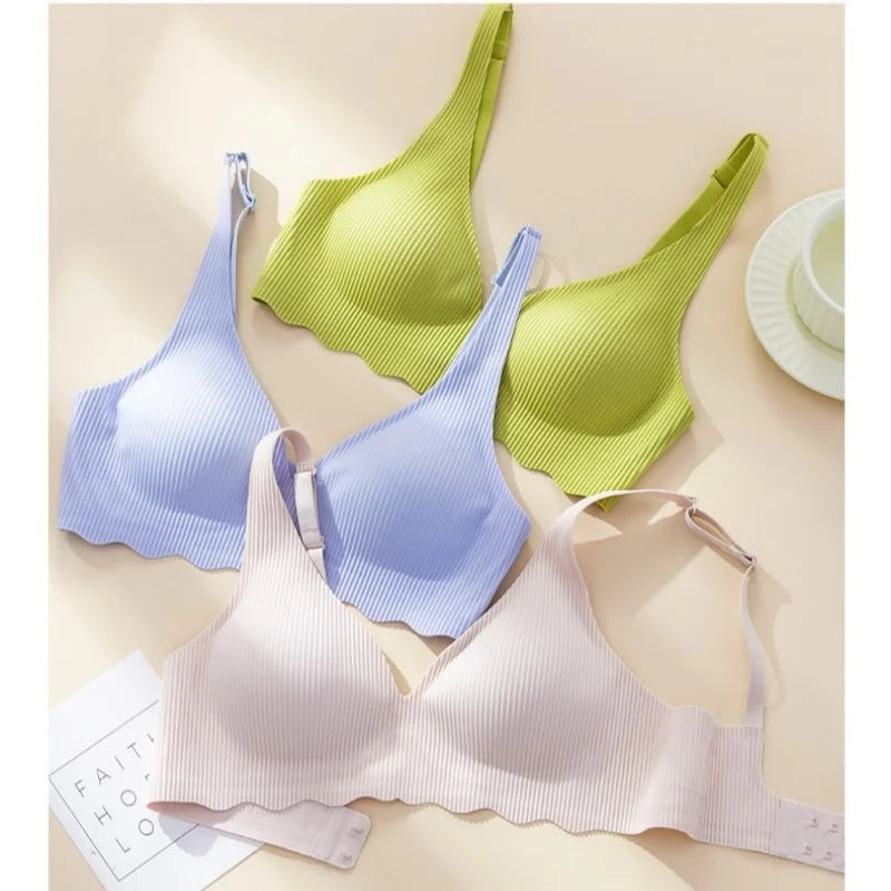 CowLost | product_id-seamless-wire-free-push-up-3-4-cup-padded-bra-for-women-comfortable-support |1