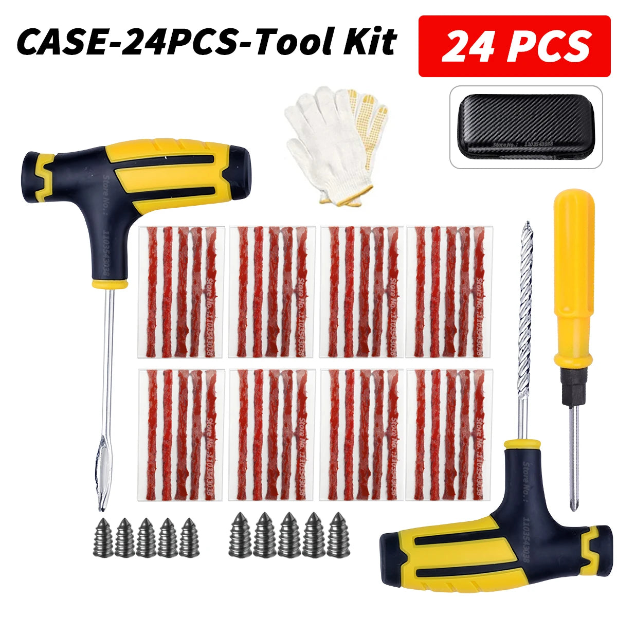 CowLost | car-tire-repair-kit-puncture-plug-tools |13
