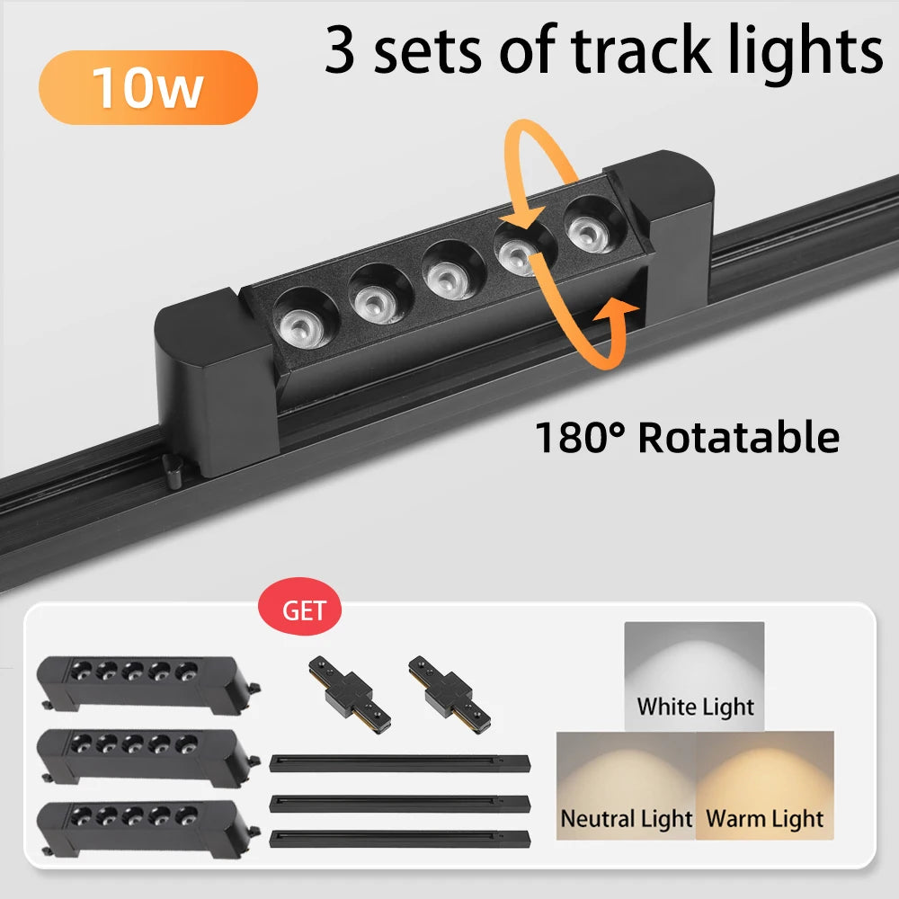 CowLost | seasonal-holiday-decorations-full-set-led-track-rail-lights-85-264v-modern-interior-spotlights |30