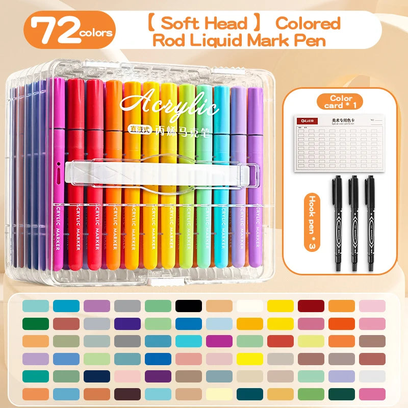 CowLost | product_id-72-color-soft-tip-liquid-acrylic-markers-for-painting-coloring |11