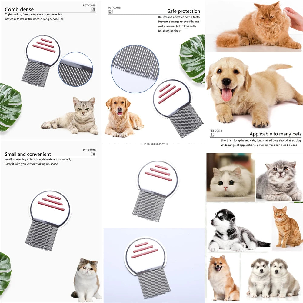 CowLost | tools-stainless-steel-flea-and-lice-comb-for-dogs-cats-and-adults |14