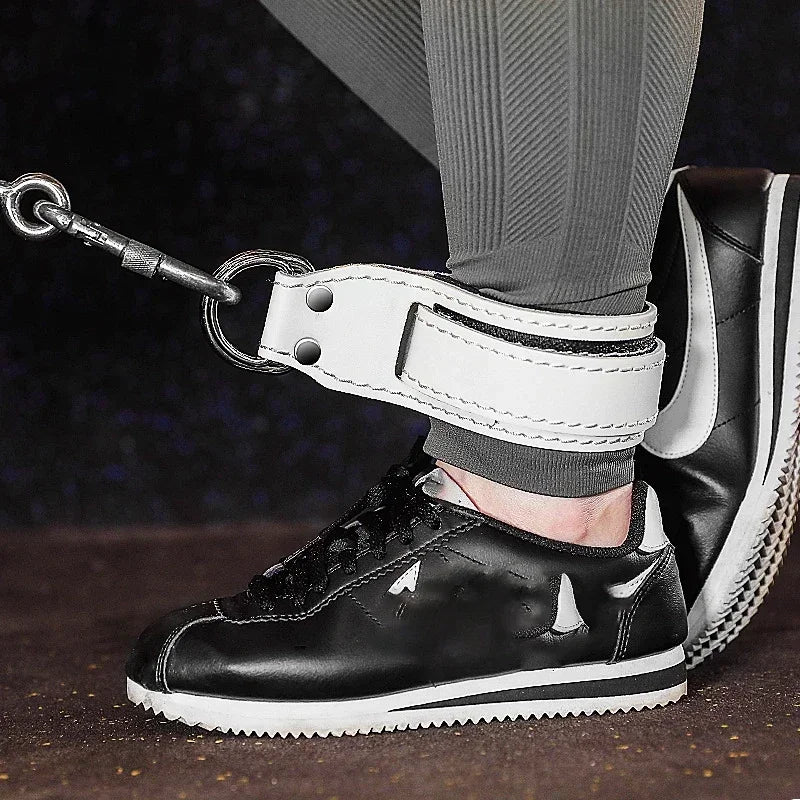 CowLost | sporting-goods-adjustable-leather-ankle-strap-cuffs-for-cable-machine-attachment |5