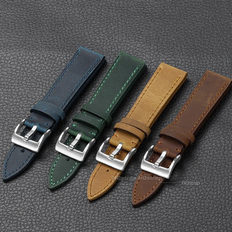 CowLost | bracelets-product_id-handmade-genuine-leather-watchband-vintage-brown-black-18-22mm-quick-release-cowhide-strap |2