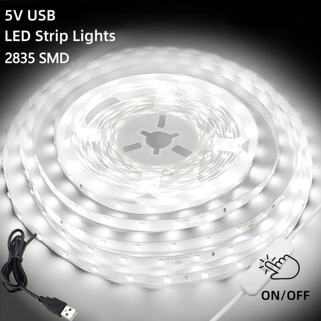 CowLost | light-ropes-strings-product_id-1-5m-5v-usb-led-strip-lights-2835-smd-60-leds-m-flexible-tv-backlight-for-bedroom-wardrobe-diy-decoration |1