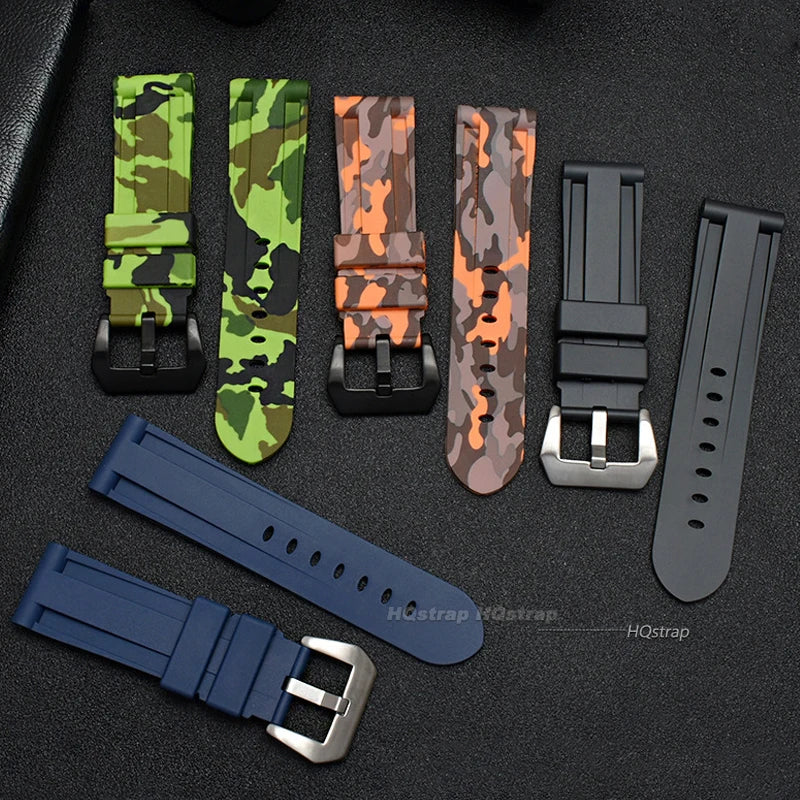 CowLost | rubber-watchband-for-panerai-20mm-22mm-24mm-26mm-soft-silicone-watch-strap-men-women-waterproof-sport-wristband-universal-belt |10