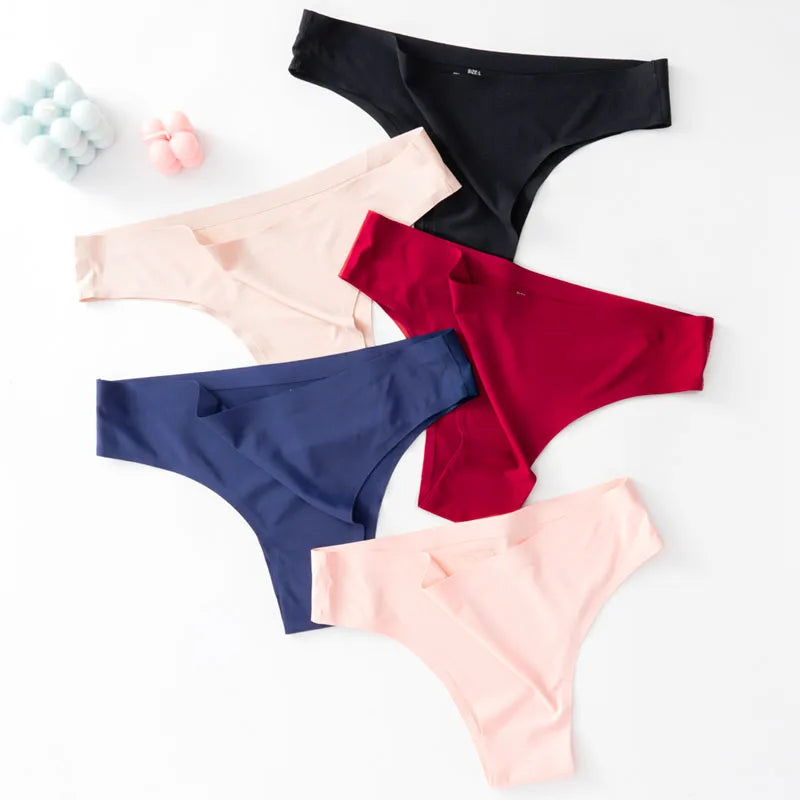 CowLost | 3pcs-set-womens-sexy-seamless-panties-female-ice-silk-underwear |2