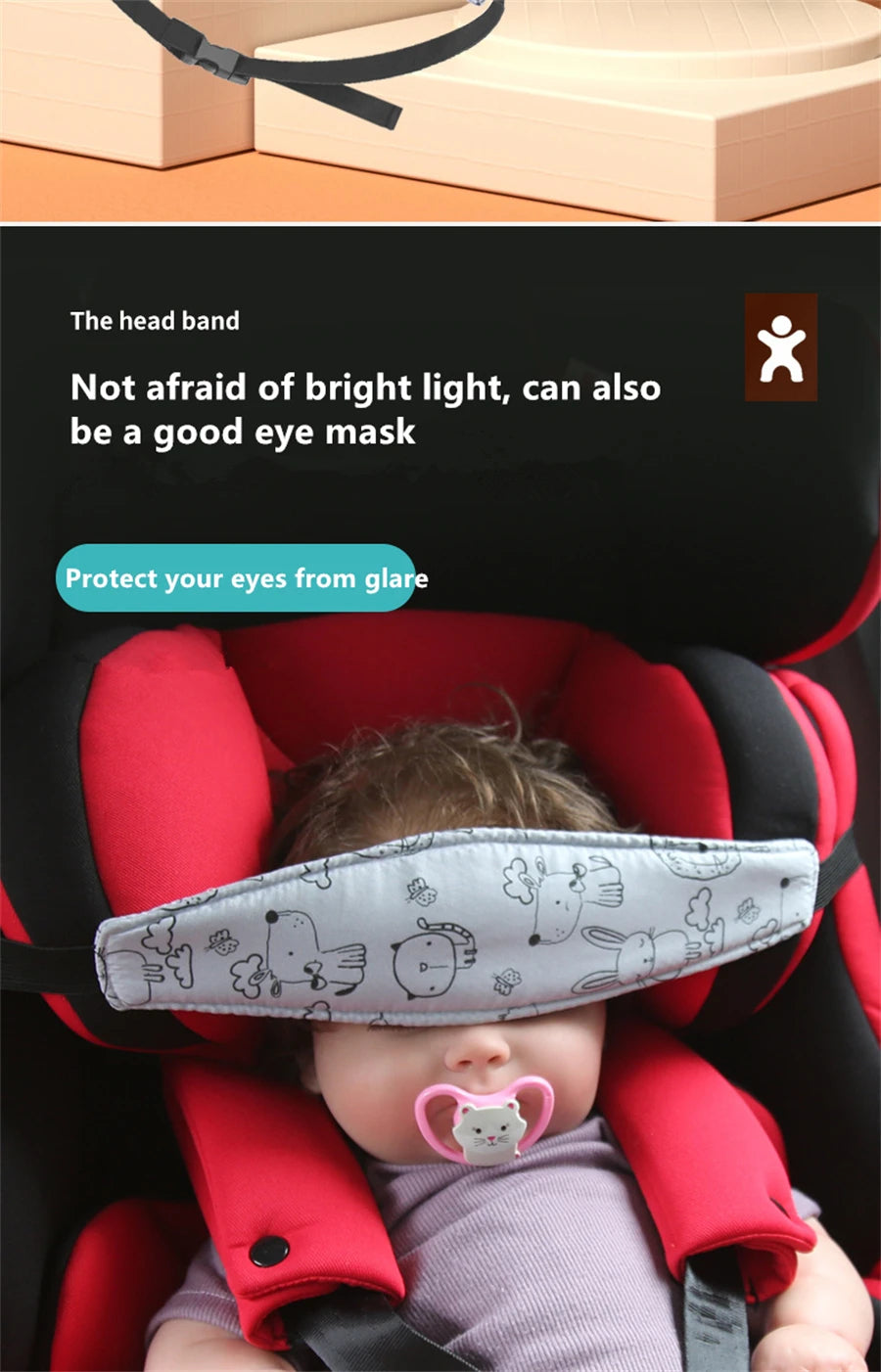CowLost | baby-car-seat-head-support-children-fastening-belt-adjustable |10