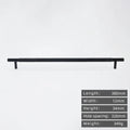 CowLost | kedlo-european-luxury-solid-brass-embossed-gold-500mm-long-handle-american-retro-antique-drawer-t-handle |23