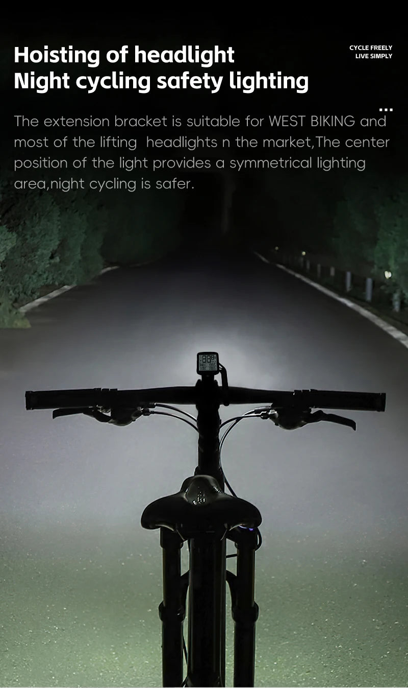 CowLost | west-biking-bicycle-computer-bracket-integrated-molding-bike-light-holder-for-garmin-bryton-bracket-mtb-road-bike-accessories |14