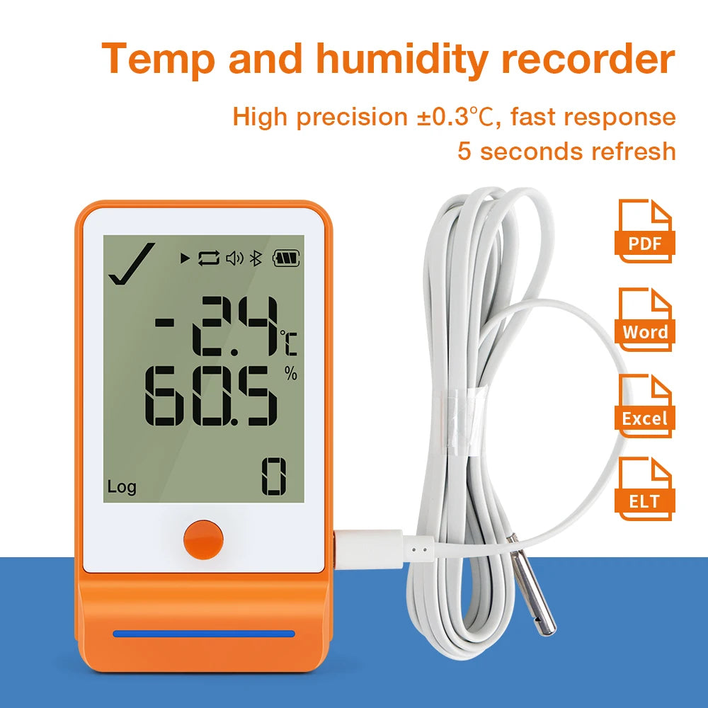GSP-6Pro Bluetooth USB Temperature Humidity Data Logger 100000 Points LCD Recorder