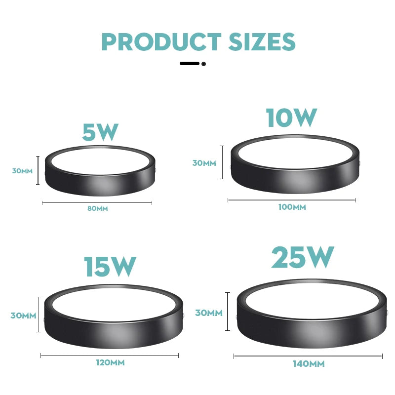 CowLost | seasonal-holiday-decorations-spot-led-ceiling-light-110-220v-surface-mounted-downlight-fixture |7