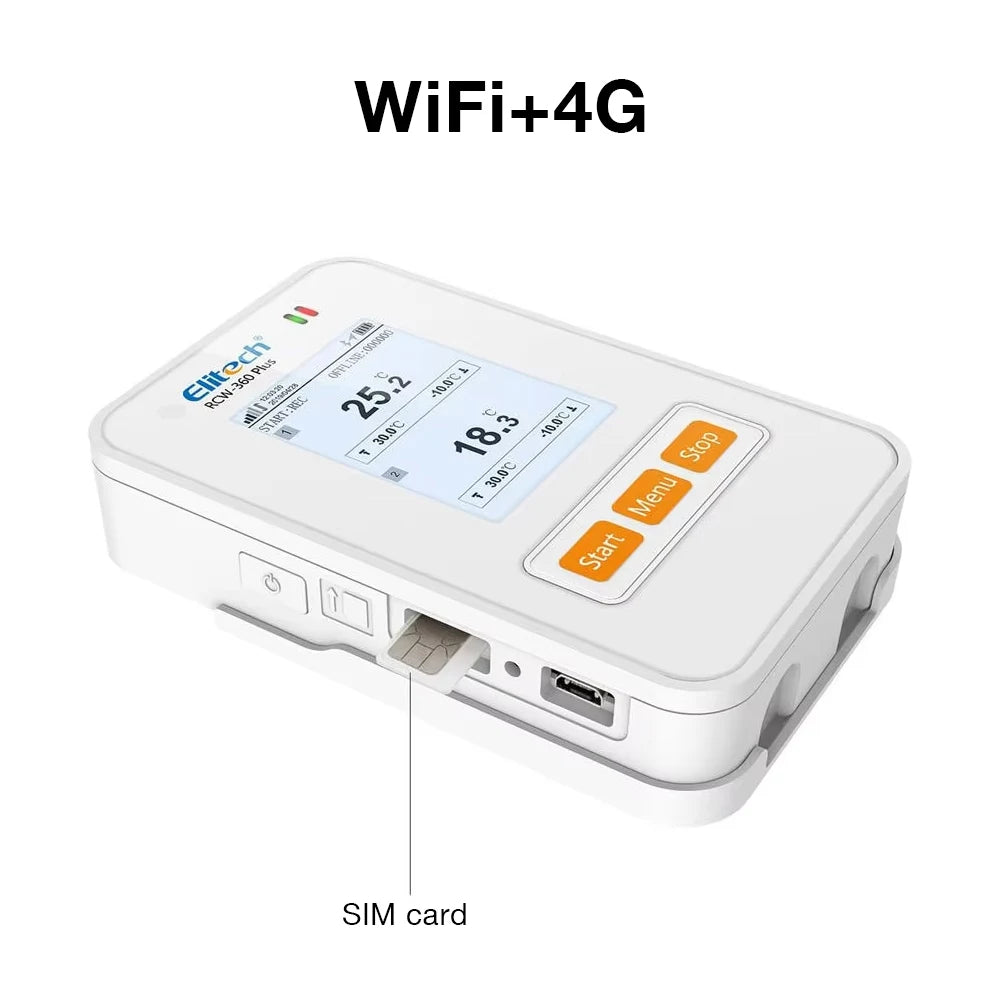 GPS RCW-360 Plus Temperature & Humidity Data Logger 100000 Sets 4G WiFi for Warehouse Monitoring