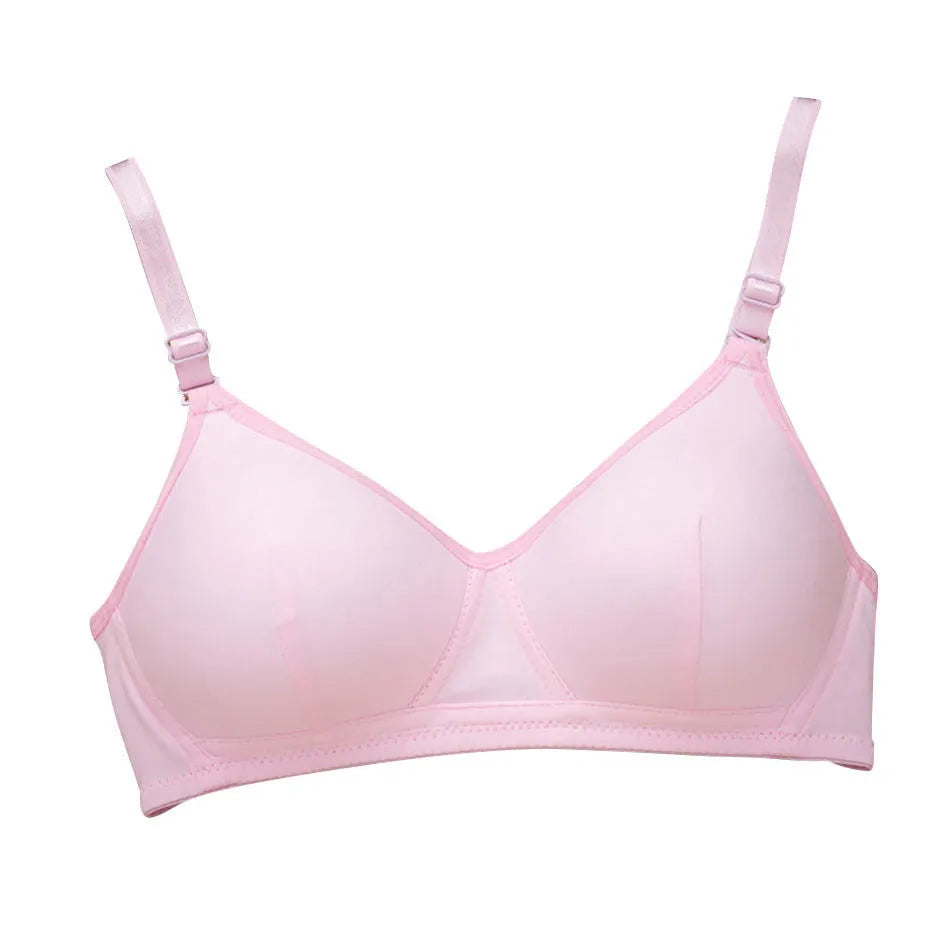 CowLost | product_id-girls-wireless-training-bra-with-detachable-straps-soft-solid-color-teens-bralette |25