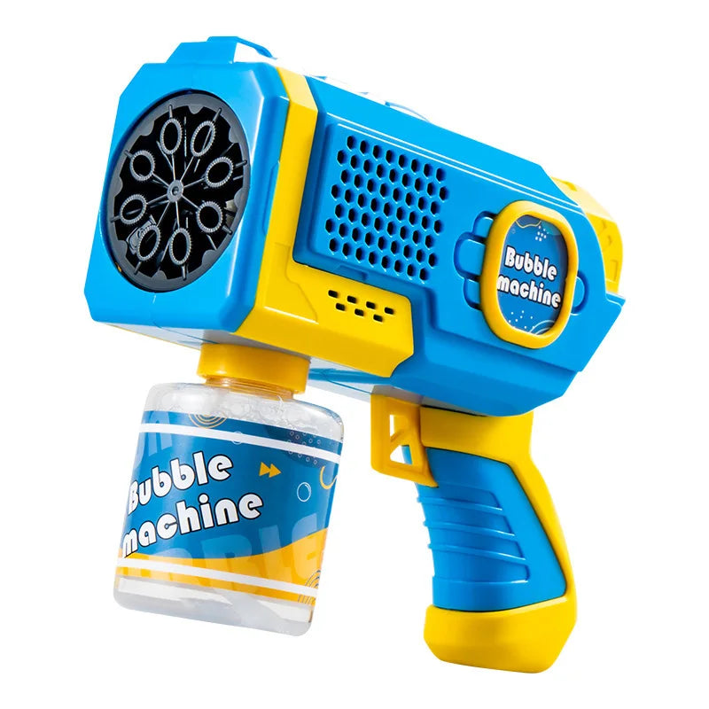 Space Electric Automatic Bubble Gun Toy for Kids Outdoor Summer Games