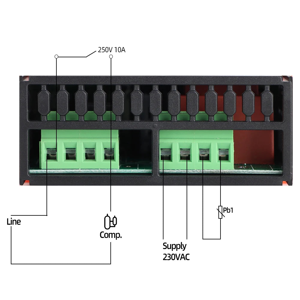 ETC-902 Digital Temperature Controller Thermostat Thermoregulator Incubator Relay LED 16A Heating Cooling 12V-24V AC 110V-220V