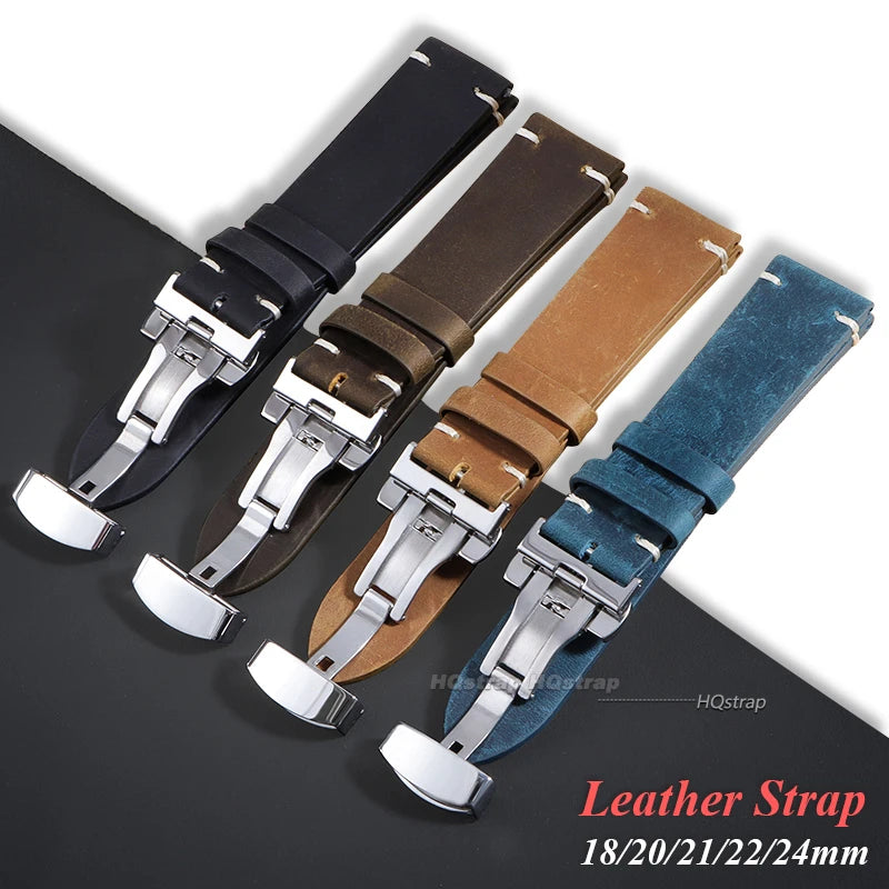 CowLost | bracelets-product_id-calfskin-leather-watchband-with-butterfly-buckle-18-24mm-vintage-stitching-for-seiko |8