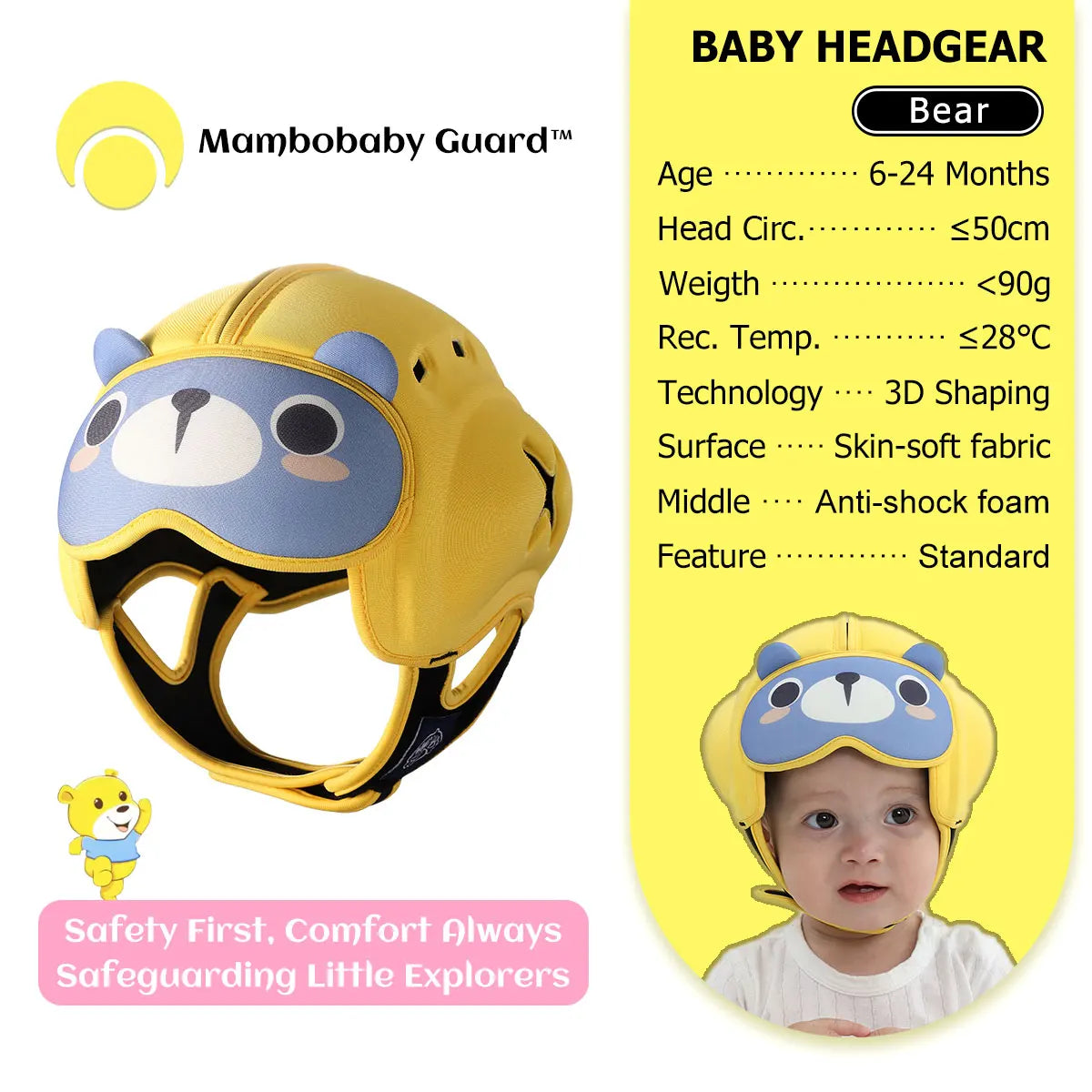 CowLost | mambobaby-guard-hat-penguin-safe-anti-shock-baby-helmet |36
