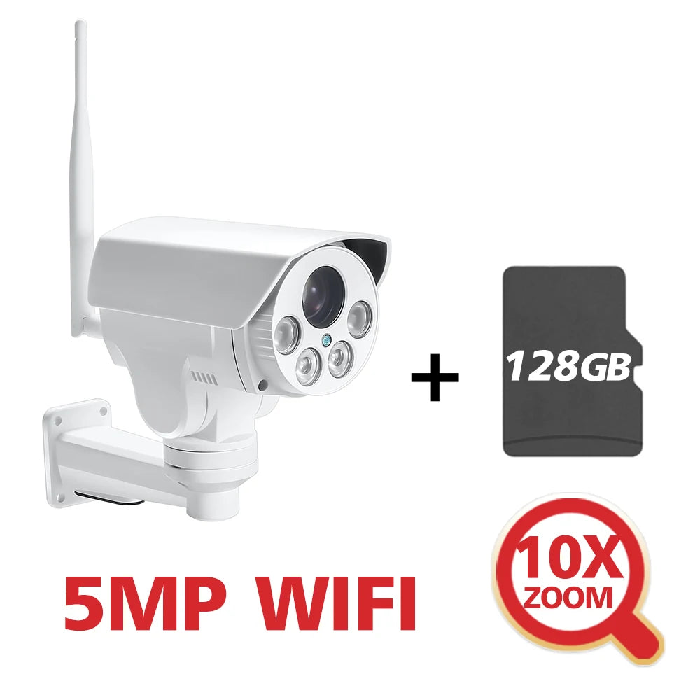CowLost | 4k-8mp-5mp-wifi-4g-sim-card-ptz-ip-camera-outdoor-5x-10x-optical-zoom-auto-focus-lens-wireless-cctv-surveillance-camera |25