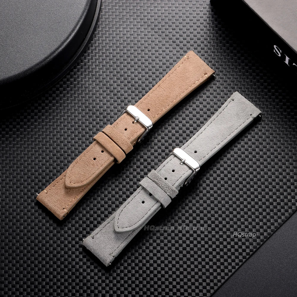 CowLost | bracelets-product_id-vintage-suede-leather-watch-strap-20mm-22mm-handmade-quick-release-for-seiko-rolex-universal |6