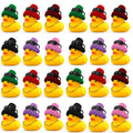 CowLost | product_id-6-12-36pcs-yellow-rubber-duck-car-dashboard-decorations-with-mini-hat-necklace-and-sunglasses |7